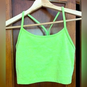 Offline cropped bra shirt - Neon green